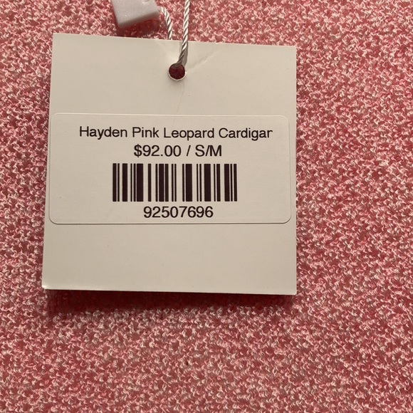 Pink Leopard Cardigan *fits like a medium/large* - Picture 7 of 11